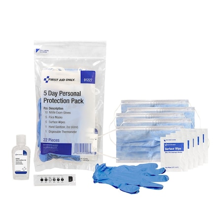 First Aid Only 5-Day Personal Protection Kit 91227